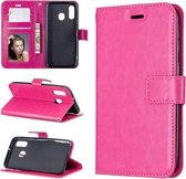 Bookcase Geschikt voor: Samsung Galaxy A10S - Bookcase Roze - portemonnee hoesje