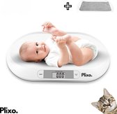 Plixo® Baby Weegschaal - Ook Geschikt Voor Dieren - Puppy - Kitten - Multifunctioneel - Precisie Weegschaal - Inclusief Batterijen