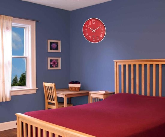 LED Dubbelzijdige Hoek Wandklok, Moderne Creatieve Sensor Lichtgevend uurwerk & Schaal voor Woonkamer, Slaapkamer, Hal Decoratief