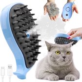 Blauwe Stoomborstel - Steamy Brush - Katten Stoomborstel - honden stoomborstel - Stoomborstel Kat - Steamy Brush Kat