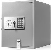 Deuba Kluis - Electronisch Dubbele Pennen Led 35x40x40cm 56l - Zilver