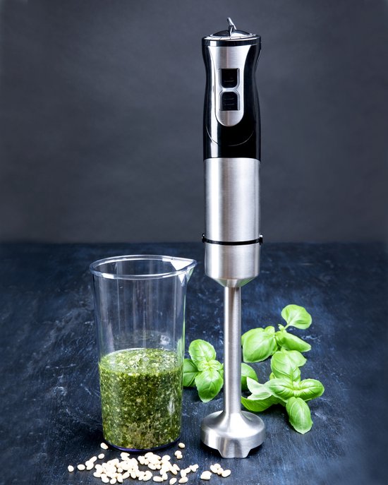 Gastronoma Staafmixer set - 1000W - Hakmolen Garde en Maatbeker - 18210001 - Zwart RVS van Gastronoma — afbeelding 4