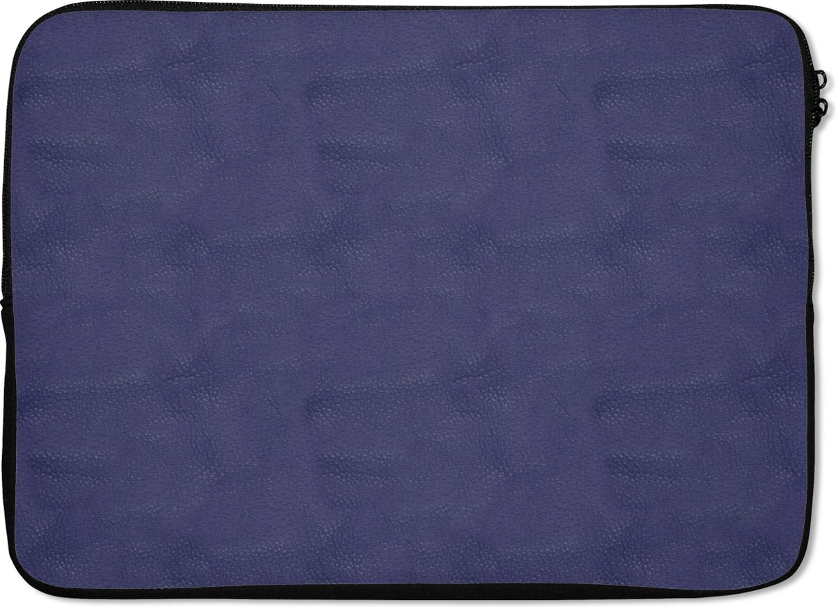 Laptophoes - Leer print - Blauw - Laptop - 14 Inch - Laptopcase - Laptop sleeve