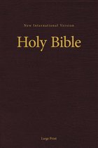 NIV, Pew and Worship Bible, Large Print, Hardcover, Burgundy, Comfort Print