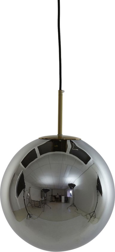 Light & Living Hanglamp Medina - Smoke Glas - Ø40cm - Modern - Hanglampen Eetkamer, Slaapkamer, Woonkamer