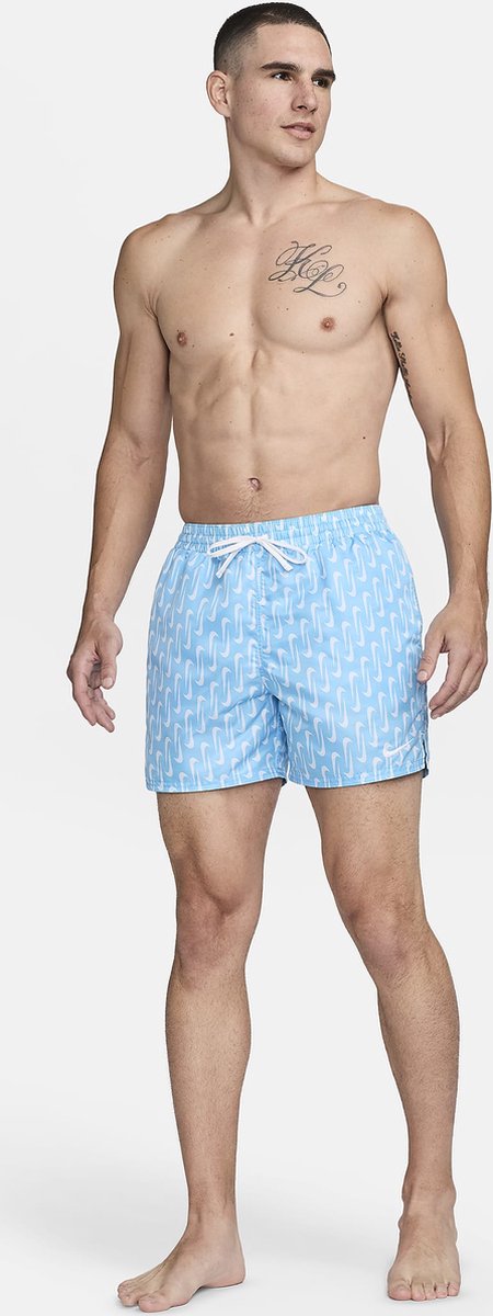 Nike Swim 5″ Volley Shorts NESSE520-486 Aquarius Blauw