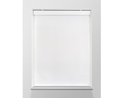 Rolgordijn Lichtdoorlatend - Wit - 128x175cm - Full Colour - Met Cassette - Op maat gemaakt