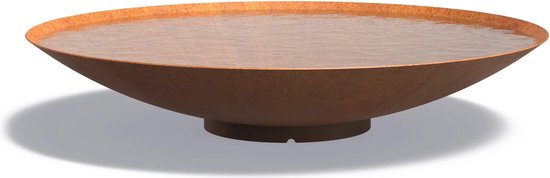 Adezz Waterschaal Ø60 cm - Waterelement 60x14cm - Vogelbadje - Staal - Roestbruin