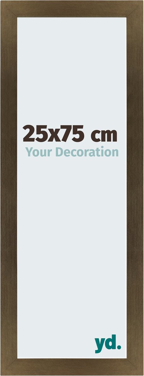 Your Decoration - Fotolijst 25x75 cm - MDF - Brons Decor - Mura