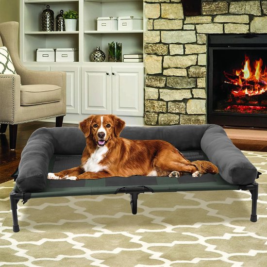 Verhoogd Hondenbed - Extra Grote honden (XXL) - Hondenstretcher - Lounger - 130X90X28cm - Waterdicht - Indoor, Outdoor