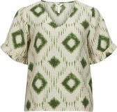 Object T-shirt Objberry Seline S/s Top 132 Div 23044815 Sandshell/peridot Dames Maat - 40