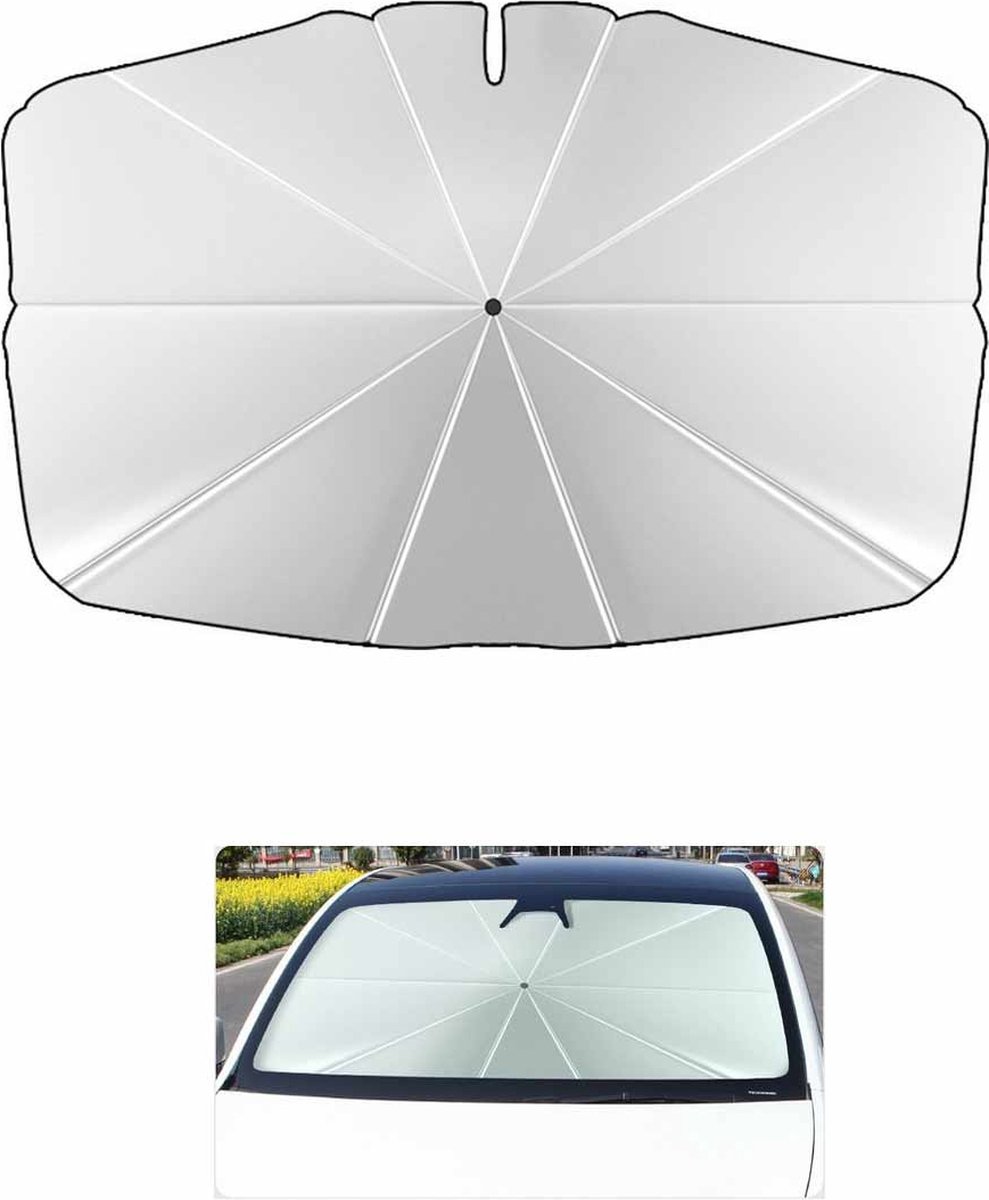 CNL Sight Auto Voorruit Zonnescherm Paraplu - voor tesla model Dust Protector Anti-UV Zonwering Opvouwbare Voorruit Zonneschermen