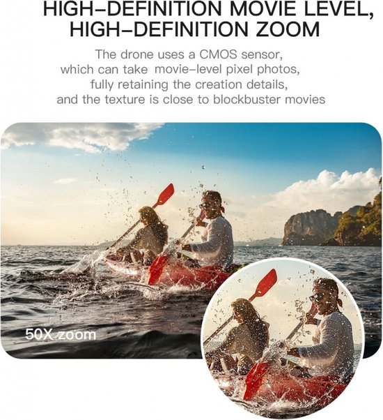 LUXWALLET Libra4 Pro – Drone Quadcopter FPV - 25,2Km/h – GPS WiFI 1,2 KM – Cardan 2 Axes - HD Camera - Oranje