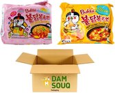 Damsouq® Instant Noedels/Noodles Mixpakket Samyang Buldak carbonara en Kaas (10x140Gr)