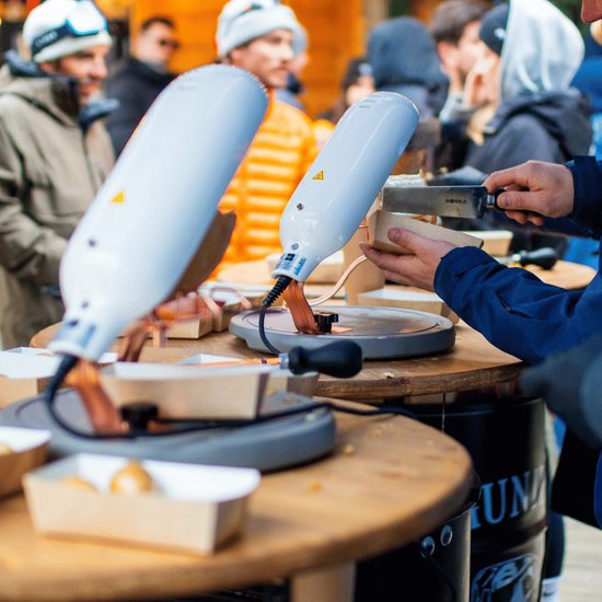 Boska Raclette Quattro Beton - Kaasraclette - Award winnaar - Wit Keramiek - 220V — afbeelding 5
