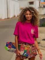 Brunotti Vieve Dames Overzised T-shirt - Roze - M