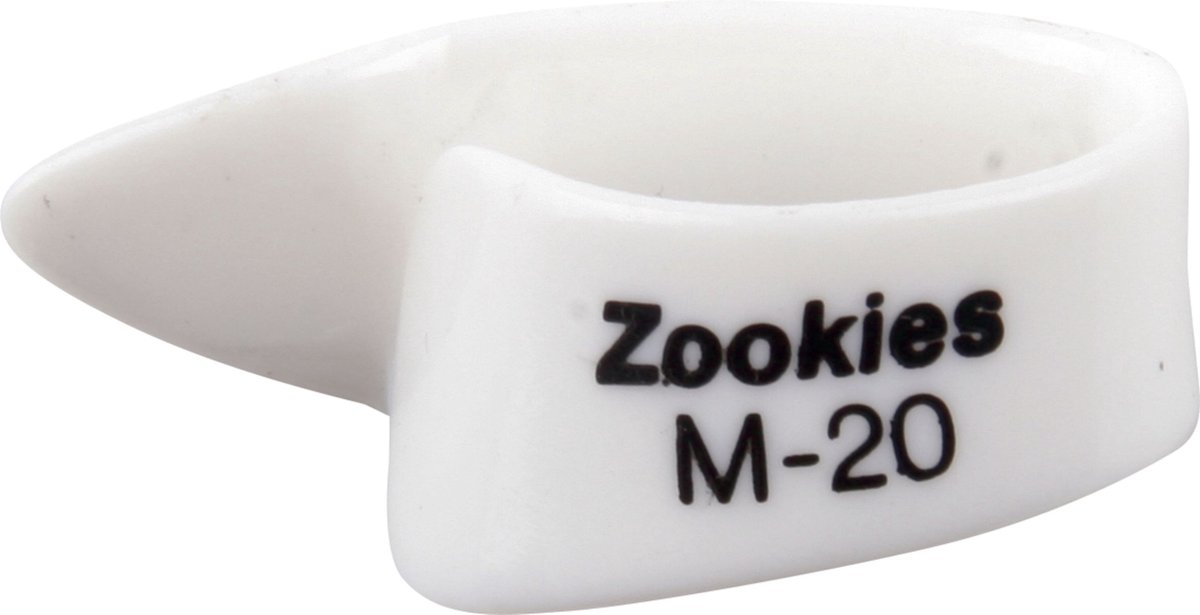 Dunlop Zookies Daumenpicks M20 Medium/20° hoek - Plectrum - 12 Stucks