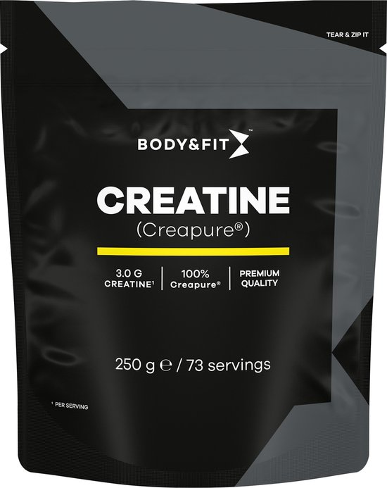 Body & Fit Creatine - CreaPure® - Monohydraat - Best Creatine Worldwide - 250 gram (73 doseringen)