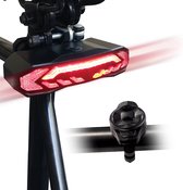 Feu arrière de vélo Zeerkeer - Etanche IP65 - Anti-chute PC + anti-UV - Chargement USB - Éclairage de vélo LED sur batterie - 6 modes d'éclairage - Alarme vélo - Frein intelligent - 110dB