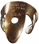 Dunlop Fingerpick Brass Tube 025" messing - Plectrum