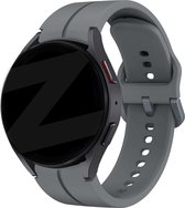 Bandz siliconen band 'Extreme' geschikt voor Samsung Galaxy Watch 6 / 6 Classic / 5 40mm & 44mm / 5 Pro / Watch 4 & Watch 4 Classic - Hoogwaardig siliconen materiaal smartwatch bandje met gespsluiting - donkergrijs