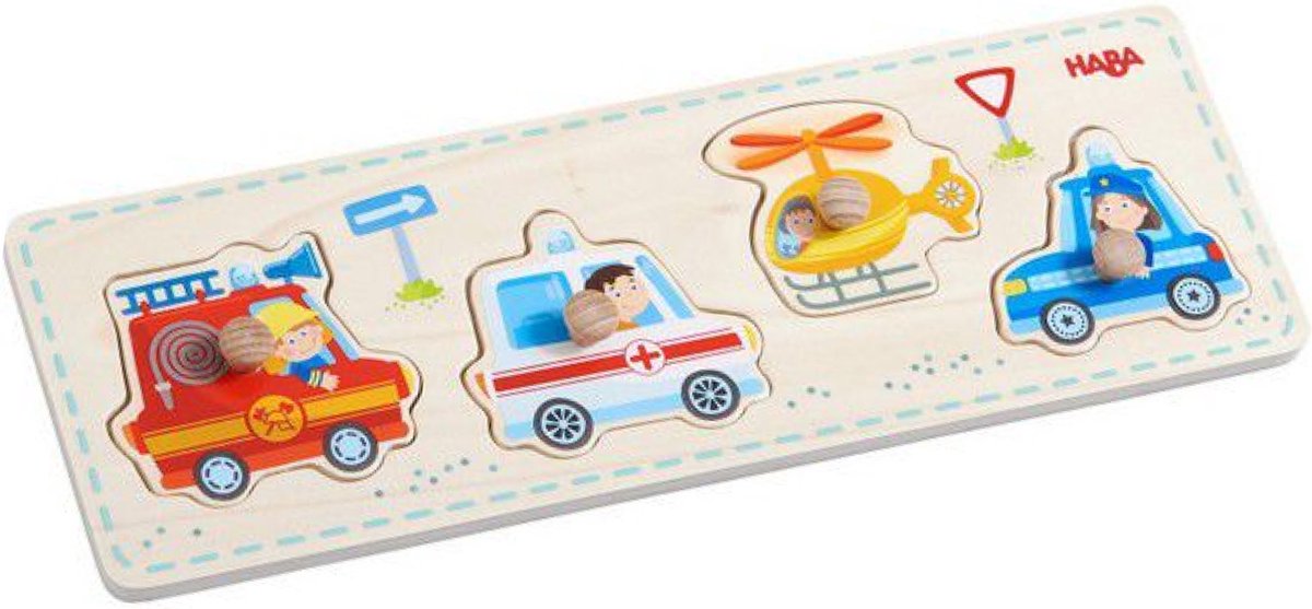 Haba - Haba Inlegpuzzel Hulpvoertuigen