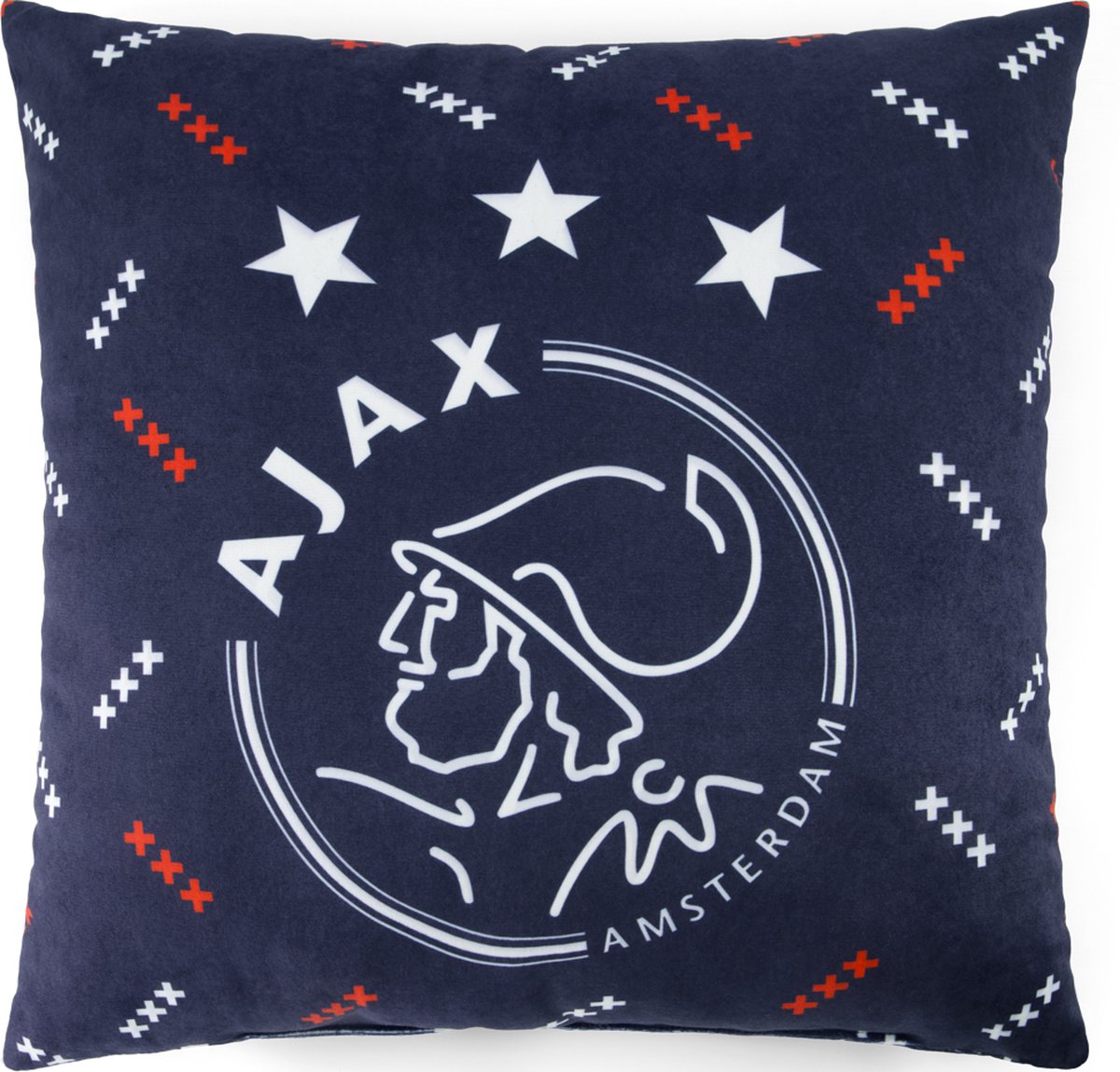 Ajax-kussen navy logo