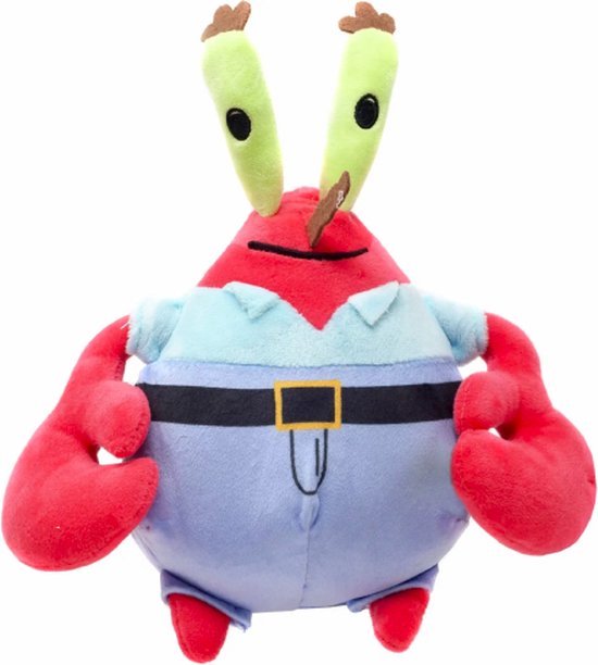 Meneer Krabs - Spongebob Squarepants Pluche Knuffel XL 50 cm {Nickelodeon Plush Toy | Speelgoed Grote Knuffelpop voor kinderen jongens meisjes | Extra Groot XXL | Spongebob, Patrick Ster, Octo, Meneer Krabs, Mr. Krabs}