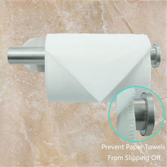 Papierrolhouder Zonder Boren, Onder De Kast Zewa Rolhouder Wand Zelfklevende Keukenrolhouder Mat Zwart Hangende Papierrolhouder Voor Keuken Rvs