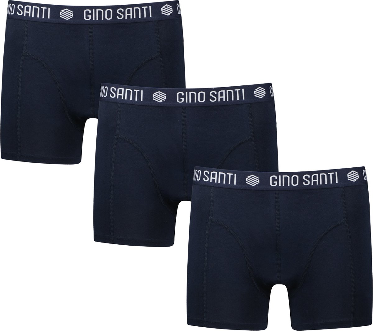 Gino Santi Heren Boxershorts Comfort 3Pack Navy | Maat XL