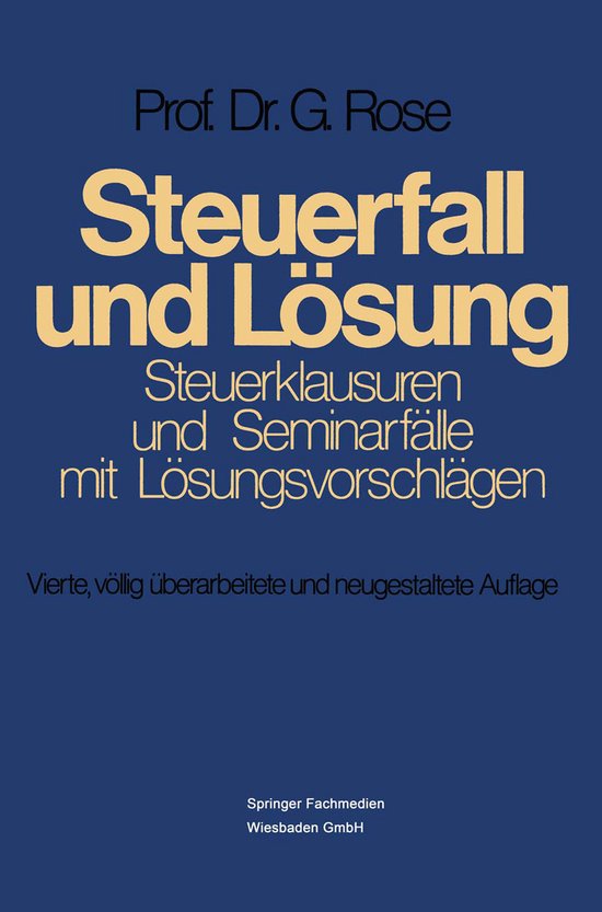 Steuerfall und Lösung - cover