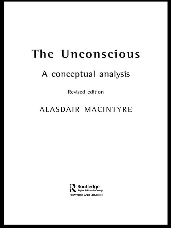 The Unconscious - cover