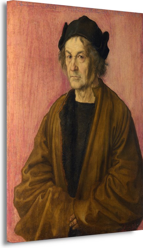 Zelfportret op 28-jarige leeftijd - Rembrandt van Rijn wanddecoratie - Portret portret - Muurdecoratie Kunst - Moderne schilderijen - Muurdecoratie canvas - Decoratie kamer 100x150 cm