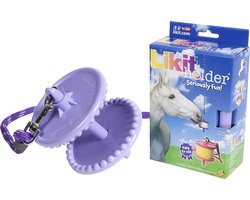 Likit Liksteenhouder Paard - met Touw Paars