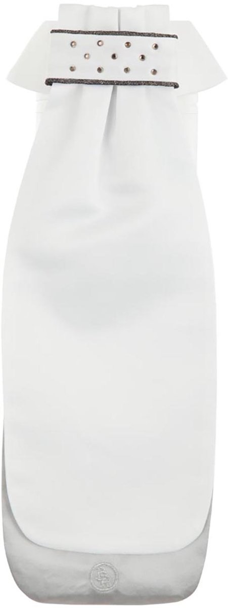 BR - Plastron Modena - Satijn - Wit - S
