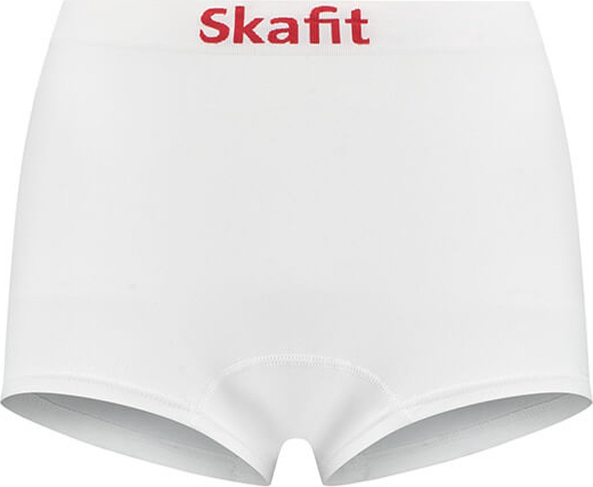 Skafit Casual dames boxershort maat M - wit - ademend - antibacterieel - stretch - platte naden - extra lengte
