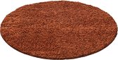 Pochon - Tapijt Life - Terracotta - 160x160x3 - Vloerkleed - Hoogpolige Vloerkleed