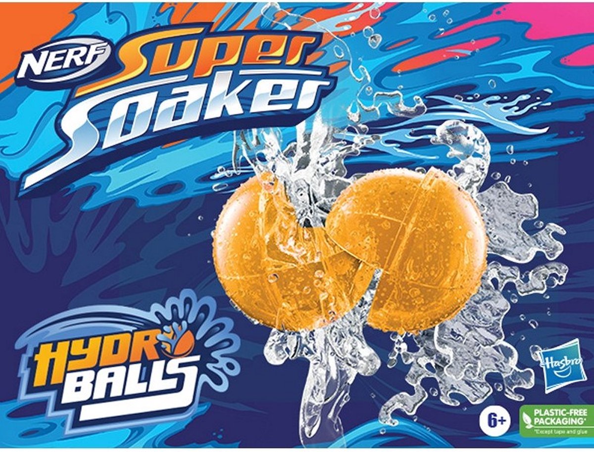 NERF SUPER SOAKER HYDRO WATERBAL 6CM HERBRUIKBAAR 12 STUKS IN BOX — afbeelding 3
