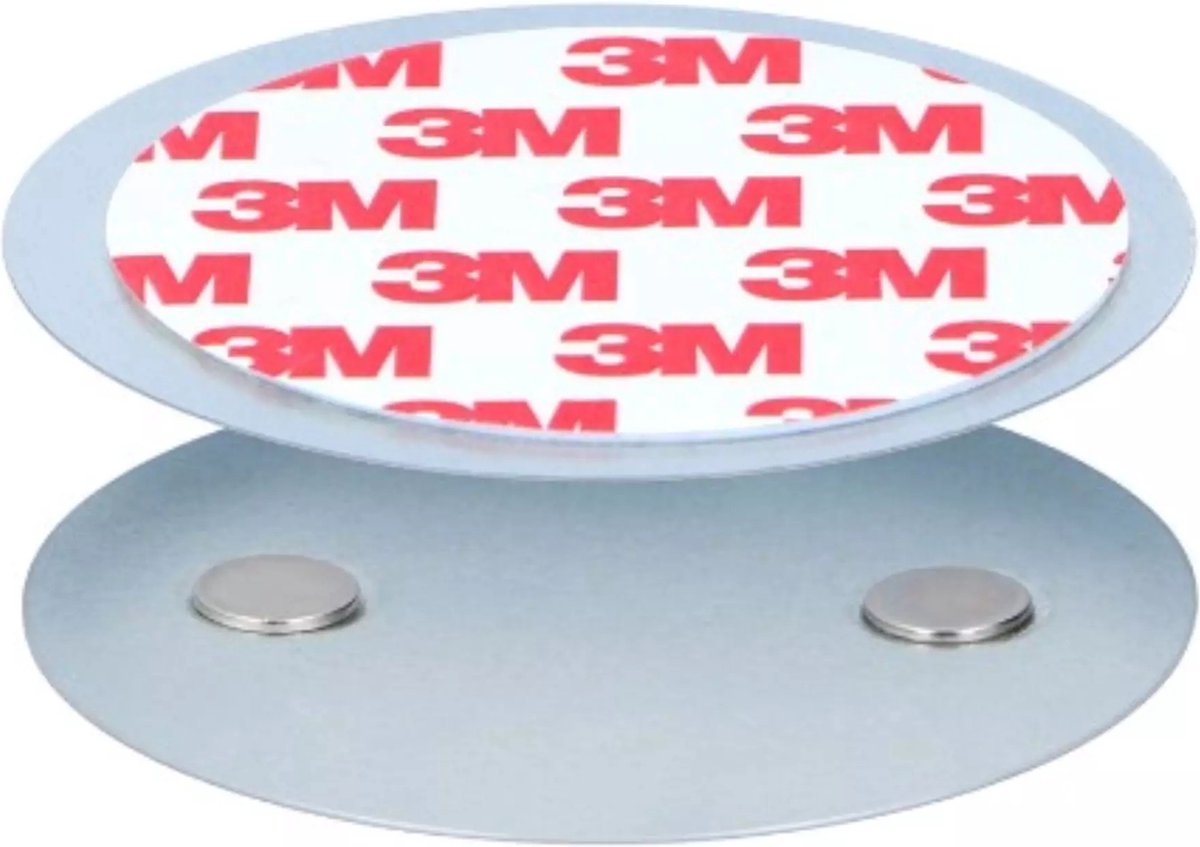Benson Magneet Montageset - Snelle Installatie - Zonder Boren - Ø 7 cm - 2 stuks