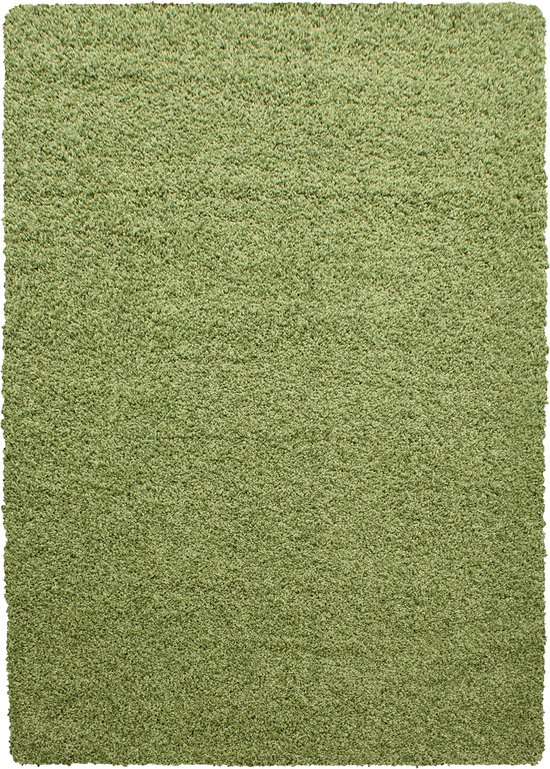 Pochon - Tapijt Life - Groen - 400x300x3 - Vloerkleed - Hoogpolige Vloerkleed - Rechthoekige Tapijt - Rechthoekige Vloerkleed