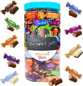 merci Petits chocolade cadeau voor juf "Bedankt juf" (design 2) - 700g