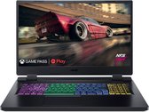 Acer Nitro 5 AN517-42-R3AH Gaming Laptop - 17.3 inch Quad HD - AMD Ryzen 7-6800H - 32GB DDR5 - 1TB SSD - NVIDEA GeForce RTX3070 Ti - Windows 11 Home - Zwart - AZERTY