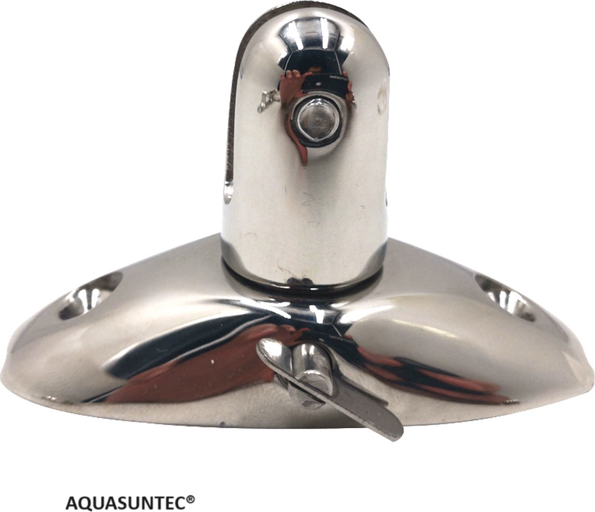 Aquasuntec Luxe en robuuste dekbeugel met Gaffelpen (niet draaibaar) Per 2 stuks