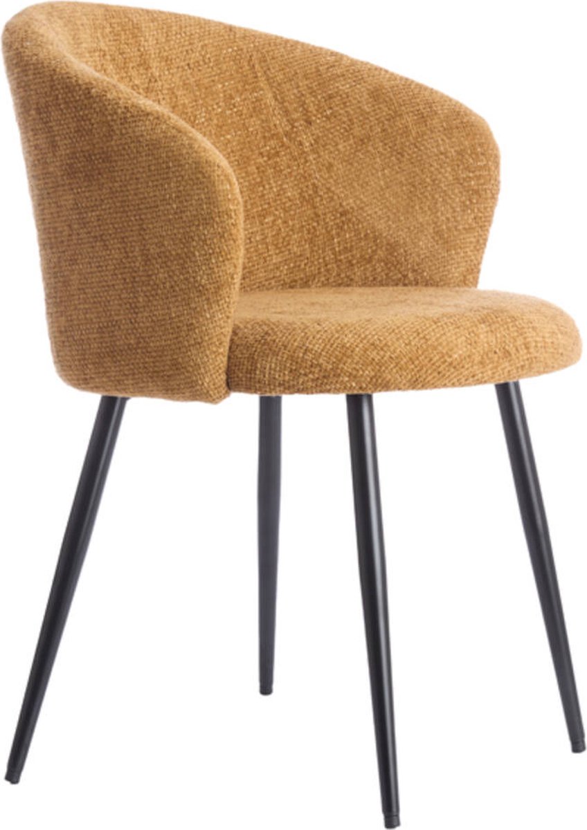 Eetkamerstoel RADAJA - Ø58x78cm - Geel - Set van 2