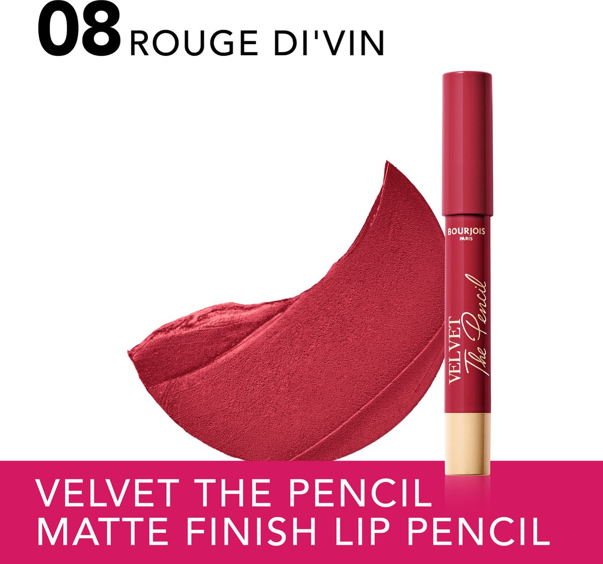 Bourjois Velvet The Pencil Lipstick Di'vin 8 1.8 gr