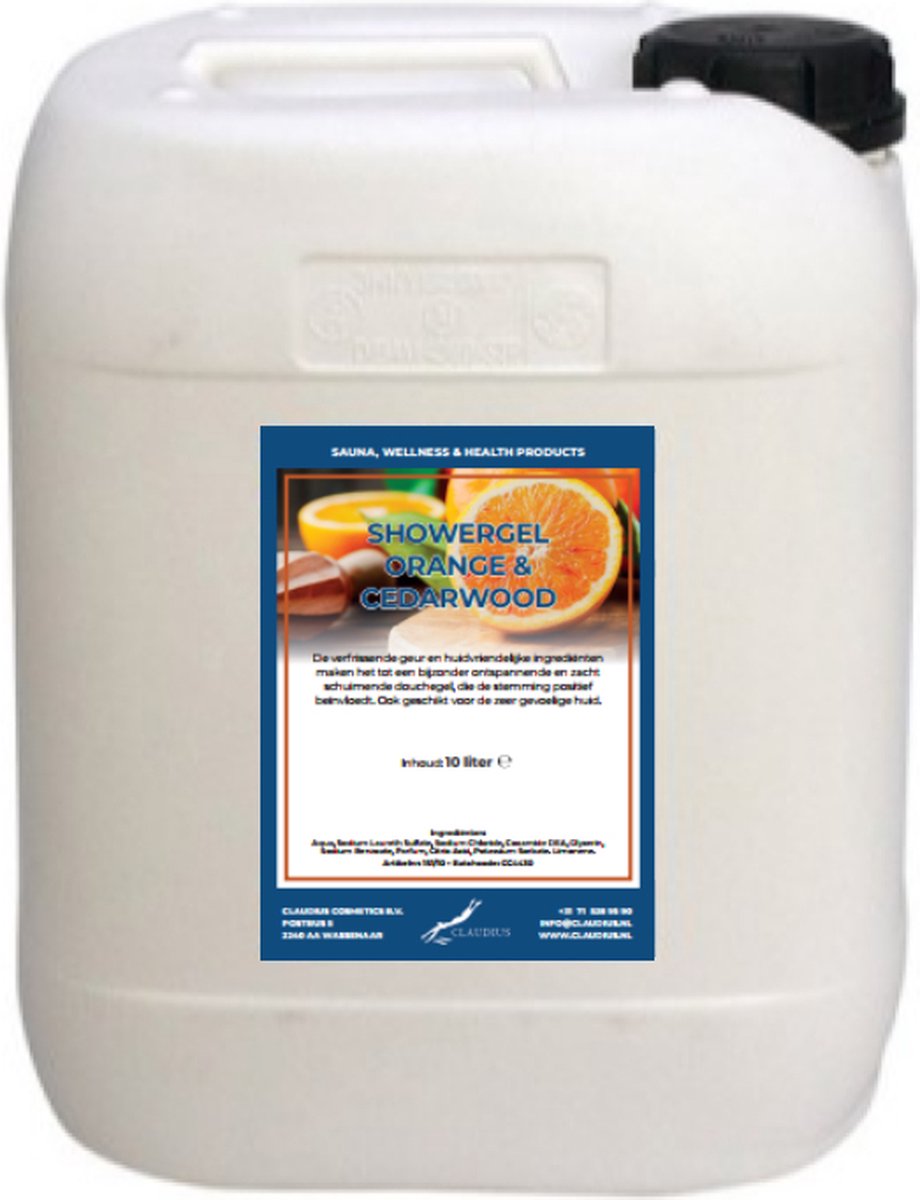 Goedkoopste Douchegel Sweet Orange & Cedarwood - 10 Liter - 2 in 1 voor lichaam en haar - Showergel