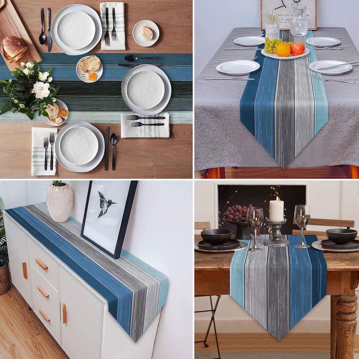 Tafelloper Lente, modern, woonkamer, tafelmatten, groen