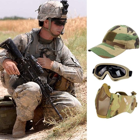 Masque Airsoft - Casque Airsoft - Masque Paintball - Protection Airsoft - Accessoires Airsoft - Vêtements Airsoft