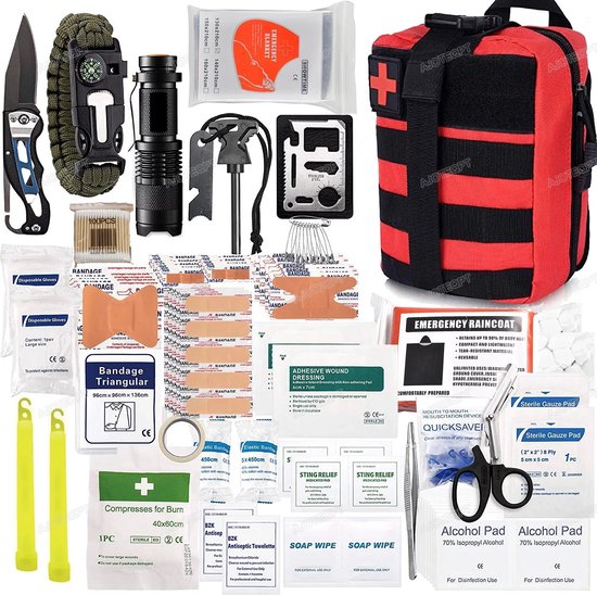 Foto: J trade noodpakket survivalkit overlevingspakket survival kit ehbo kit outdoor kit ehbo kits survival kits