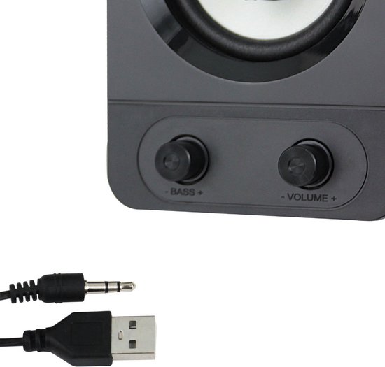 Esperanza - 2.1 USB-luidspreker met RGB-LED in regenboogkleuren — afbeelding 4